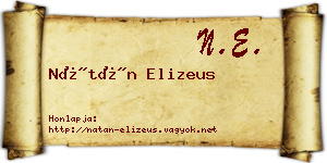 Nátán Elizeus névjegykártya